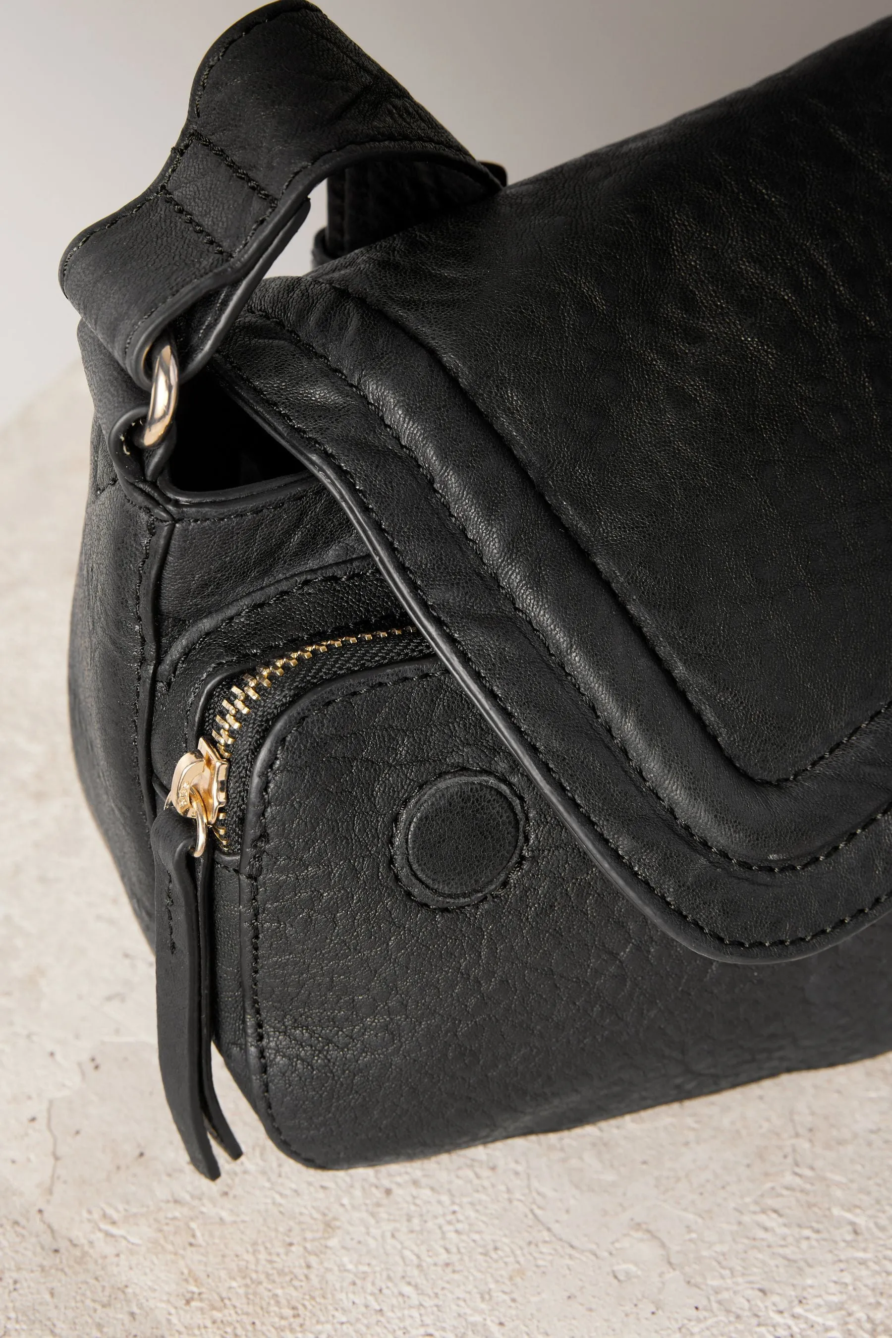100% Borsa a tracolla in pelle fiore    