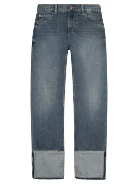Jeans 5 Tasche Con risvolto
