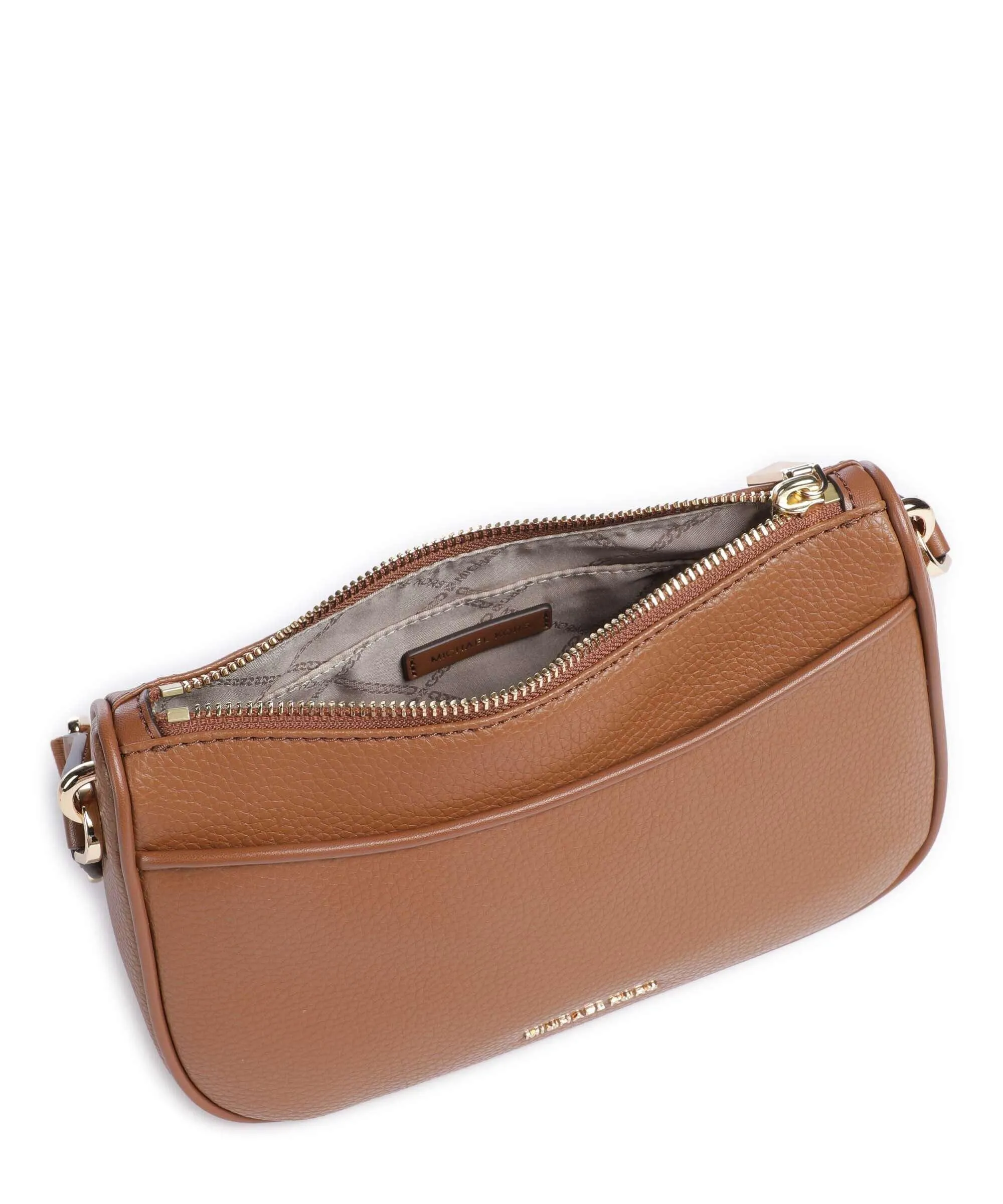  Michael Kors Jet Set Borsa a tracolla pelle di vacchetta grana marrone  