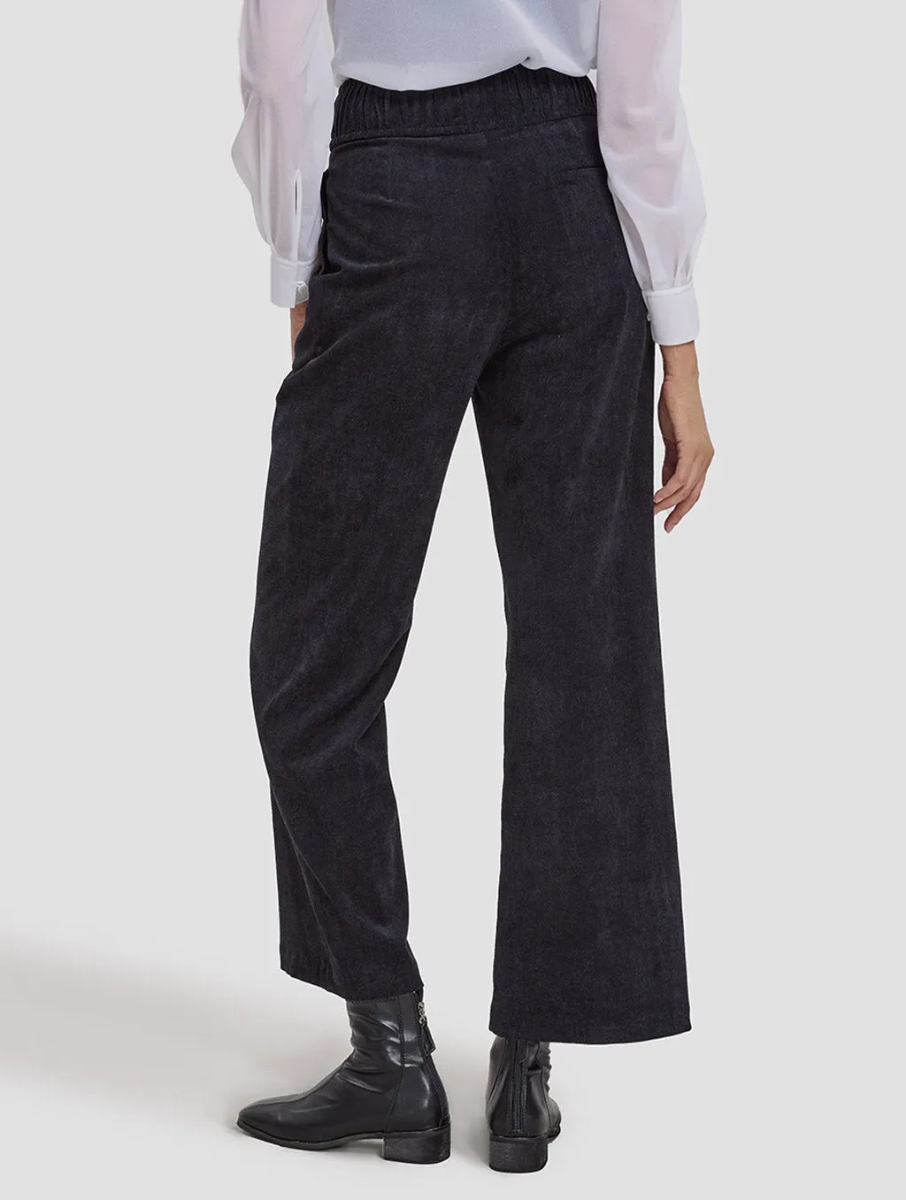 Pantaloni Drappeggiati In Vita Elastica