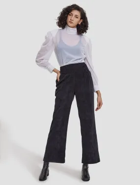Pantaloni Drappeggiati In Vita Elastica